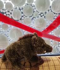 Peluche sanglier debout